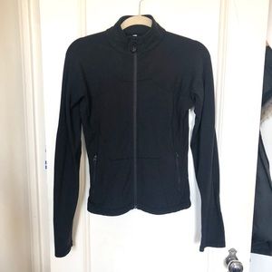 Lululemon black zip-up athletic jacket